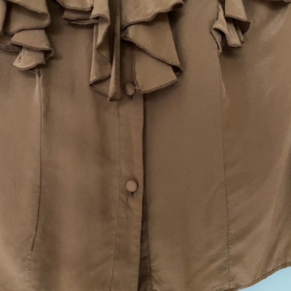 Vintage silk ruffle blouse - Picture 6 of 6